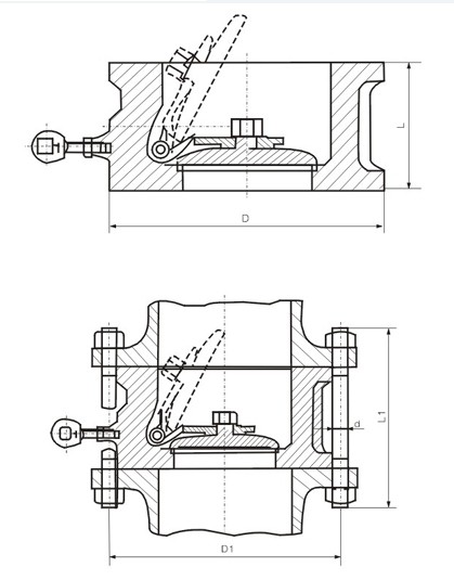 Single-disc Swing Wafer Check Valve for sales