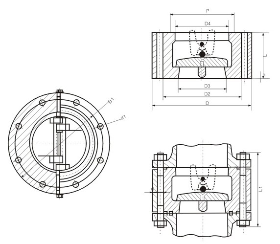 Integrated Lug Type Double-disc Swing Check Valve supplier