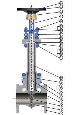 Ansi Standard Bellows Seal Gate Valve