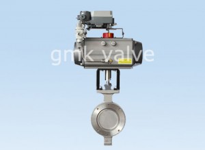 OEM/ODM Factory 2-piece Thread Ball Valve -
 High performance butterfly valve with pneumatic actuator – GMK Valve