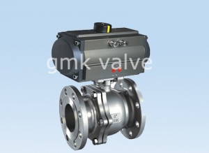 Ball Valve with aluminum pneumatic actuator